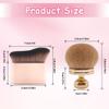 2Pcs Extra Large Body Makeup Brush,YuCool Kabuki Brush for Self Tanner,Rose Gold Self Tanning Blend Brush for Face Body view 2