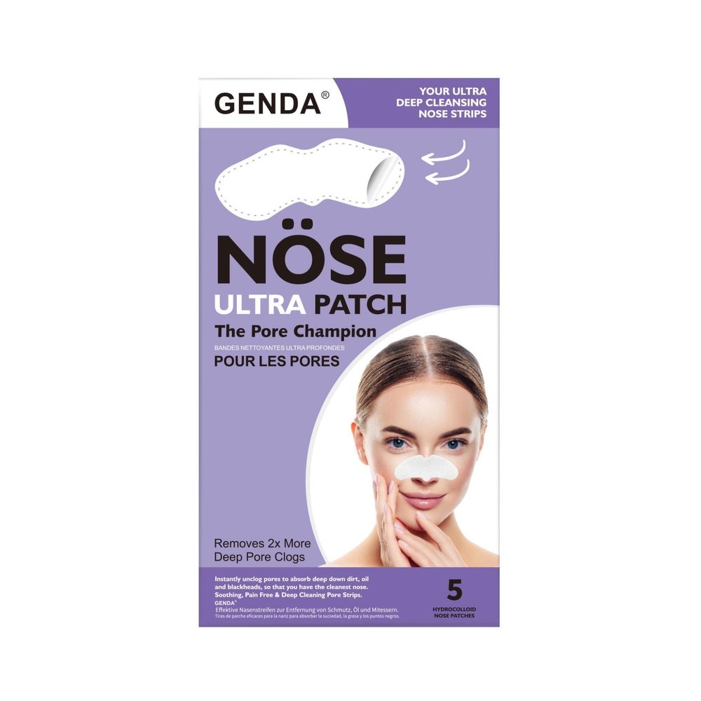 GENDA Blackhead Remover Nose Pore Strips for Deep Cleansing, Clears Black head and Instant Pore Unclogging - 5 Strips