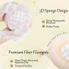 2024 New 2-in-1 Sunflower Bath Ball, Upgrade Super Soft Sunflower Suction Cup Bath Ball, Exfoliating Bath Sponge Cleaning Brush with Suction Cup Shower Sponges for Women Men (Pink - 2 Pcs) view 3