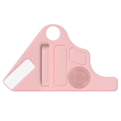 Makeup Mixing Palette Wrist Strap Assistance Tools,Salon Multifunctional Makeup Wrist Strap Set, Silicone Makeup Mixing Palette Wrist Strap, Hand Wrist Makeup Palette (Pink)