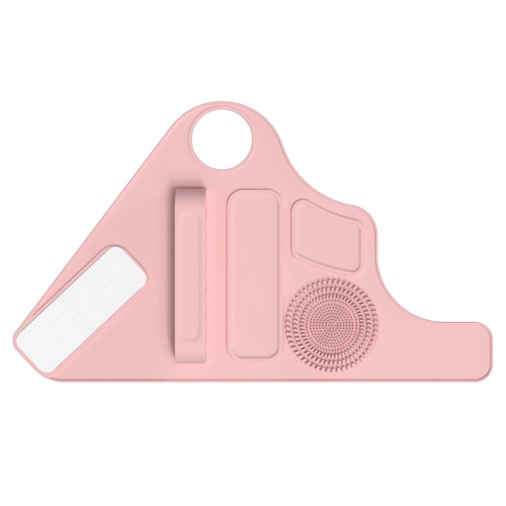 Makeup Mixing Palette Wrist Strap Assistance Tools,Salon Multifunctional Makeup Wrist Strap Set, Silicone Makeup Mixing Palette Wrist Strap, Hand Wrist Makeup Palette (Pink)
