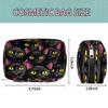 Shoblo Magic Black Cat Small Makeup Bag Travel Cosmetic Bag Wide-Open Travel Toiletry Bag For Women Cute Small Makeup Bag For Purse Polyester Zipper Portable Waterproof view 2