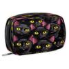 Shoblo Magic Black Cat Small Makeup Bag Travel Cosmetic Bag Wide-Open Travel Toiletry Bag For Women Cute Small Makeup Bag For Purse Polyester Zipper Portable Waterproof view 3
