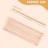 200pcs 4.5 inches (11.4 cm) Orange Wood Nail Sticks Double Sided Multi Functional Cuticle Pusher Manicure Pedicure for Manicure cuticle orange sticks for nails cuticle pusher cuticle pusher view 4