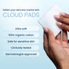 Clean Skin Club Cloud Pads, Ultra-Soft & Thick Face Pads, 100% Organic Cotton Dermatologist-Approved Makeup Remover and Toner Applicator, Sensitive-Skin Safe, 60 Count (Pack of 1) view 2