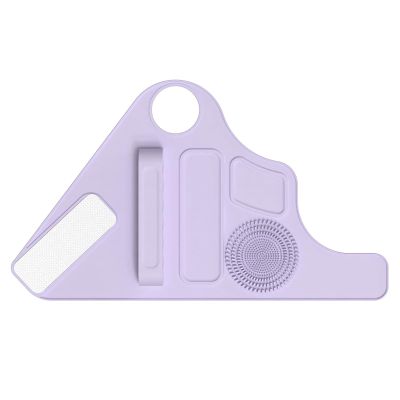 Makeup Mixing Palette Wrist Strap Assistance Tools,Salon Multifunctional Makeup Wrist Strap Set, Silicone Makeup Mixing Palette Wrist Strap, Hand Wrist Makeup Palette (Purple)
