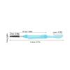 10Pcs Eyebrow Brush Eyelash Comb, 2 in 1 Eyebrow Eyelash Shaper, Double Head Eyebrow Brush Eyelash Makeup Grooming Tool, with Lid Foldable for Separating Lashes, Grooming Brows (Blue) view 2