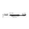 10Pcs Eyebrow Brush Eyelash Comb, 2 in 1 Eyebrow Eyelash Shaper, Double Head Eyebrow Brush Eyelash Makeup Grooming Tool, with Lid Foldable for Separating Lashes, Grooming Brows (Black) view 2