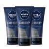 NIVEA MEN Deep Clean Face Wash and Scrub with Natural Charcoal, Exfoliating Face Wash for Men Removes Excess Oil, Dirt and Impurities, Beard Friendly Skin Care, 2.5 Fl Oz Tube, Pack of 3 view 1