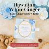 Spongell White Ginger Hawaiian Buffer | Body Wash Infused Sponge with Awapuhi & Kukui Nut Oil | Exfoliates & Hydrates | 14+ Uses view 2