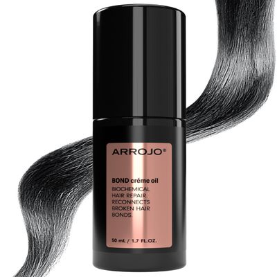 Arrojo BOND Crme Oil  Leave In Protein Hair Treatment for Dry Damaged Hair  Sulfate & Paraben-Free, Deep Conditioning & Frizz Control, 1.7oz