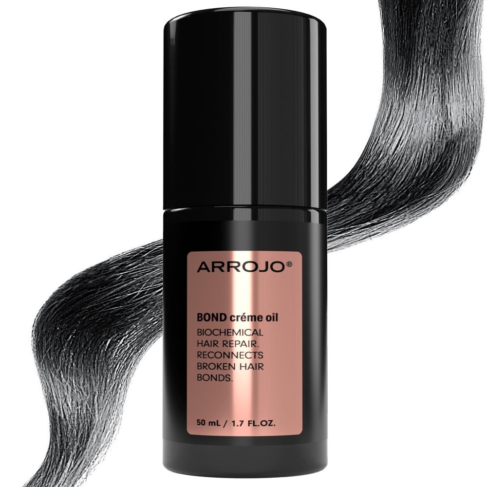 Arrojo BOND Crme Oil  Leave In Protein Hair Treatment for Dry Damaged Hair  Sulfate & Paraben-Free, Deep Conditioning & Frizz Control, 1.7oz