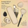 AOA Travel Silicone Makeup Tool Cover Set, Nude view 2