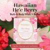 Spongell He'e Berry Hawaiian Buffer | Body Wash Infused Sponge with Awapuhi & Kukui Nut Oil | Exfoliates & Hydrates | 14+ Uses view 2