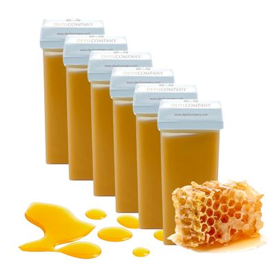 Depilcompany Roll-On Honey Wax | Warm Roll-On Depilatory Wax for Smooth Hair Removal | Soft Wax | Single-Use | Hygienic | Made in Spain | 3.53 oz (6 PCS)