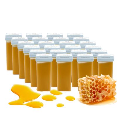 Depilcompany Roll-On Honey Wax | Warm Roll-On Depilatory Wax for Smooth Hair Removal | Soft Wax | Single-Use | Hygienic | Made in Spain | 3.53 oz (24 PCS)