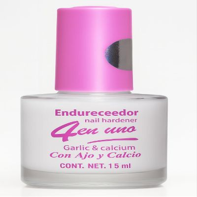 Fast-Drying Nail Hardener with Garlic & Calcium  15 ml  Strengthens & Protects Weak Nails  Quick Dry Formula  Natural Shine  Endurecedor de Uas con Ajo y Calcio  15 ml