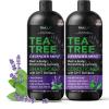 Vanidox Tea Tree Shampoo and Conditioner Set with Lavender and Mint | DHT Blockers | With 100% Pure Tea Tree Oil for Itchy, Dry Scalp | Sulfate & Paraben Free | For Men & Women | 16 fl oz Each view 1