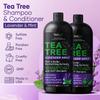 Vanidox Tea Tree Shampoo and Conditioner Set with Lavender and Mint | DHT Blockers | With 100% Pure Tea Tree Oil for Itchy, Dry Scalp | Sulfate & Paraben Free | For Men & Women | 16 fl oz Each view 2