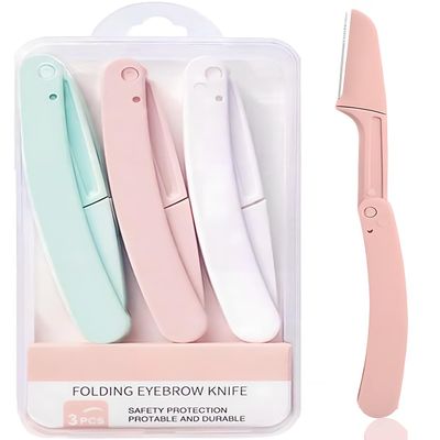 Dermaplaning Tool Kit,Face Razors,Facial Hair Removal for Women Sensitive Skin,Eyebrow Trimmer for Women(3 PCS)