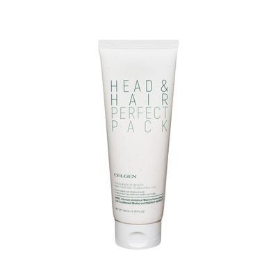 Celgen Head & Hair Perfect Pack Deep Conditioning Mask for Dry, Damaged or Bleached Strands - Hydrating Hair Mask for Smoothing Frizz and Split Ends with Keratin, Collagen and Ceramides (6.76 fl oz)