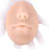 Vnmcry Silicone Piercing Nose Model with Mouth Flexible Fake Nose for Makeup Practice Jewelry Display Piercing Body Part (Ivory, M-Thin Lip) view 1