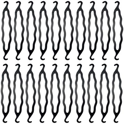 20 Pcs Plastic Hair Bun Maker, Durable Twist Shaper Hair Donuts for DIY Styling, Lightweight and Reusable Holders for All Ages