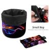 Barrel Drawstring Makeup Bag Large Cosmetic Bag Make up Bags Portable Toiletry Bag Organizer for Travel Toiletries Accessories - Neon Roses Butterfly view 4