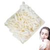 2 in 1 Bath Loofah Sponge and Washcloth, Bath Ball Towel Loofah with Drawstring, Shower Sponge for Travel (Beige) view 1