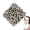 2 in 1 Bath Loofah Sponge and Washcloth, Bath Ball Towel Loofah with Drawstring, Shower Sponge for Travel (Khaki) view 1