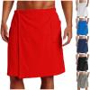 Cambkatl Mens Adjustable Bath Towel Wrap - Wearable Towel Skirt with Pocket for Gym Shower Sauna Spa & Beach Cover Ups view 2