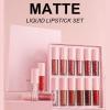 12 Colors Liquid Lipstick Set Moisturizing Matte Lip Gloss Lip Tints Makeup Supplies For Travel Daily Party view 4