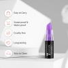 FIVEFULU Light Purple Face Body Paint Stick, Matte Light Purple Lipstick Eye Black Stick Face-Paint, Long Lasting Waterproof Purple Face Makeup for Halloween Ursula Witch Cheshire Cat Cosplay Makeup view 2