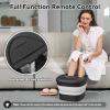 BEAUMOI Foot Spa Collapsible, Foot Bath Massager with Heat, Remote, Timer, and 24 Motorized Shiatsu Massage Balls, Foot Soaking Tub Supports Hot/Cold Water Soaking- BA03H view 4