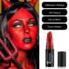 FIVEFULU Red Face Body Paint Stick, Matte Lipstick Eye Black Stick Face-Paint Make Up, Long Lasting Waterproof Red Makeup for Halloween Zombie Clown Vampire Joker Devil Costume Cosplay Makeup view 4