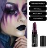 FIVEFULU Purple Face Body Paint Stick, Matte Purple Lipstick Eye Black Stick Face-Paint Make Up, Long Lasting Waterproof Face Makeup for Halloween Ursula Witch Cheshire Cat Cosplay Makeup view 4