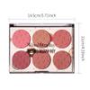 6 Color Blush Palette Matte and Shimmer Finish Buildable Natural Flush Lightweight Powder Cheek Makeup for Fair to Medium Skin view 4