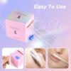 2 Boxes Disposable Eyebrow Tattoo Plastic Wrap with Ergonomic Slicer, Premium Transparent Preservative Film Roll Perfect for Lip Blush, Eyebrow Lamination Lash Lift Permanent Make Up Cling Cover view 2