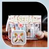 2 Pcs Baseball Snack Bags Christmas Gifts Makeup Cosmetic Bag Clear Chenille Letter Zipper Pouch Toiletry Purse Baseball Accessories Stuff Sport Portable Travel Storage Case for Mom Women Girl view 4