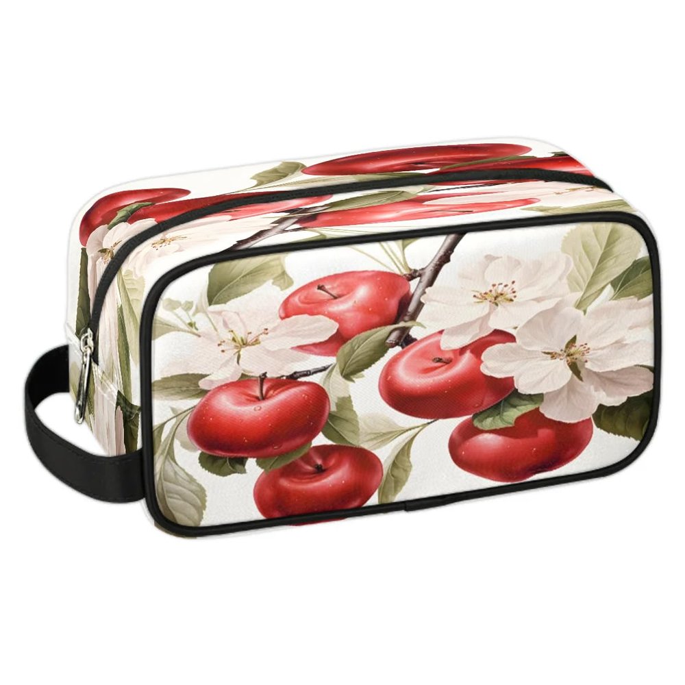 XMNYGJ Branch Of Apples Travel Essentials, Makeup Organizer, Toiletries Accessories Cosmetics, Makeup Bag Organizer for Toiletries Accessories Cosmetics