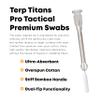 TerpTitans  Pro Tactical  Bamboo 6-inch Cotton Swabs, 2-Pack  XL Barrel Tip For Max Absorption and Fine Point Tips For Tight Spaces view 2