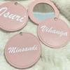 Andisijq Personalized Compact Mirror for Women,Custom Engraved Compact Mirror,Travel Makeup Mirror Handheld Small Mirror,Pocket Mirror,Custom Gift for Bridesmaid Friend,Wedding Favors (1pcs) view 3