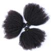 Mongolian Afro Kinky Curly Bundles Human Hair 4B 4C Afro Kinky Bulk Human Hair Bundles Unprocessed Virgin Hair Curly Weave Hair Bundles for Women Natural Black 20 20 20 Inch view 3