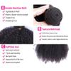 Mongolian Afro Kinky Curly Bundles Human Hair 4B 4C Afro Kinky Bulk Human Hair Bundles Unprocessed Virgin Hair Curly Weave Hair Bundles for Women Natural Black 20 20 20 Inch view 4