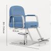 Barber Chair Salon Chair for Hair Stylist, Height Adjustable Hydraulic Hair Reclining Salon Chair, 360 Degrees Rotation, Multi-Function Shampoo Chair,White,C view 2