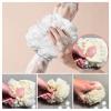 2 in 1 Soft Washcloth Loofah Combo, Bath Ball Towel Loofah with Drawstring (2pcs-B) view 4