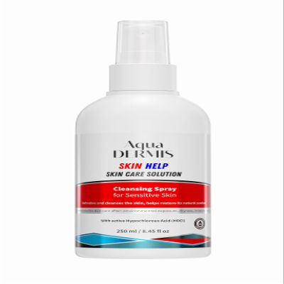 AquaDermis Skin Help Wound Therapy Spray, 8.45 fl oz/ 250ml, Electrochemical Activated HOCl