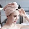 Towel Women Hair Quick Drying Microfiber Bath Spa Towel Turban Knot Twist Loop Wrap Hat Cap for Bath Bathroom Accessories (Color : C) (A) view 4