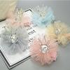 2pcs Crown Hair Pins, Princess Crown tiara Hair Clips, Tulle Mesh tiara (Pink) view 4