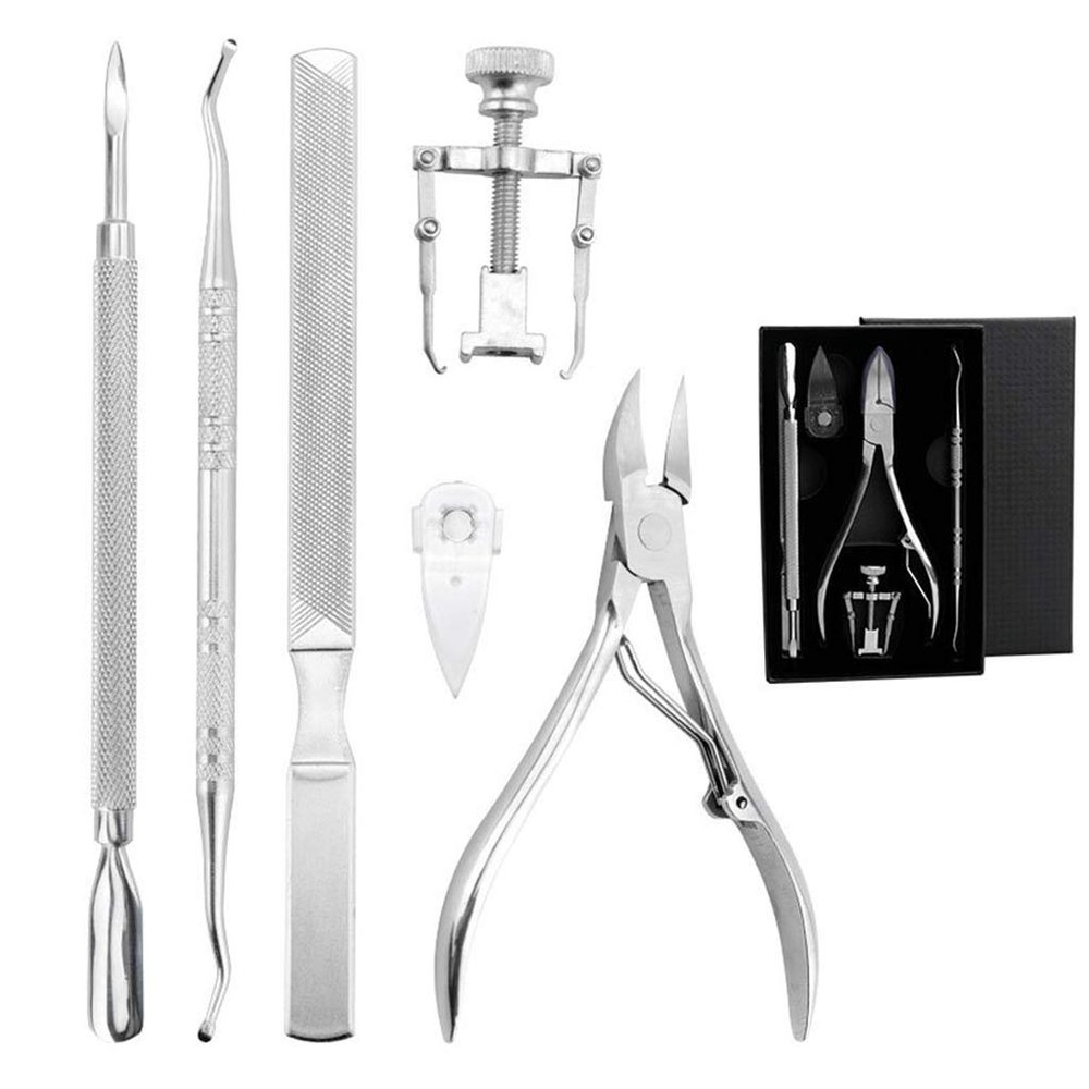 6pcs/set Cuticle Remover Trimmer For Cuticle Ingrown Nails Pedicure Manicure Tool